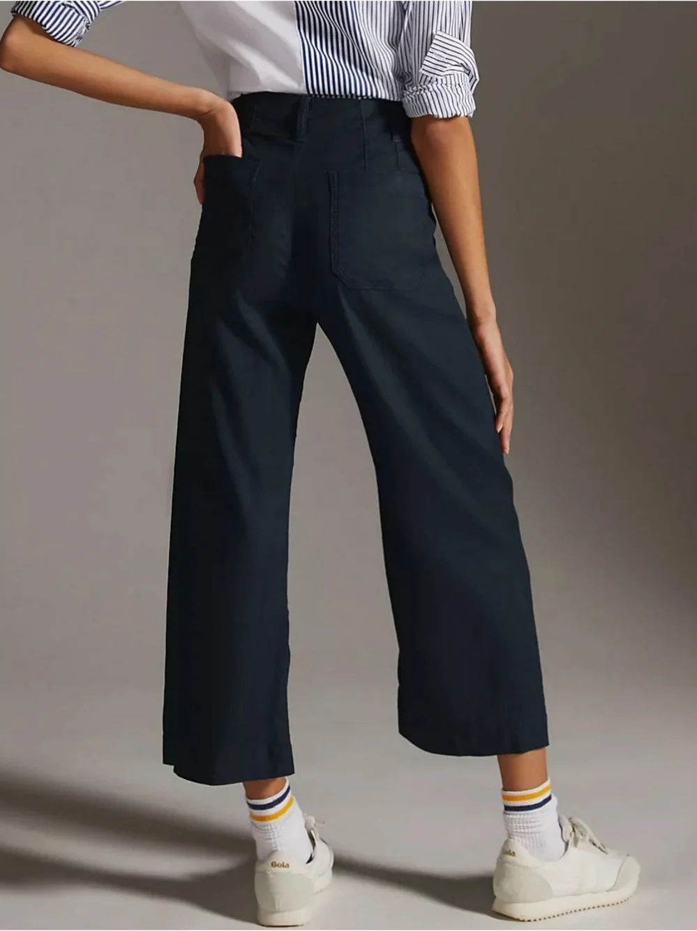 NWT Maeve Navy Linen Colette Pants